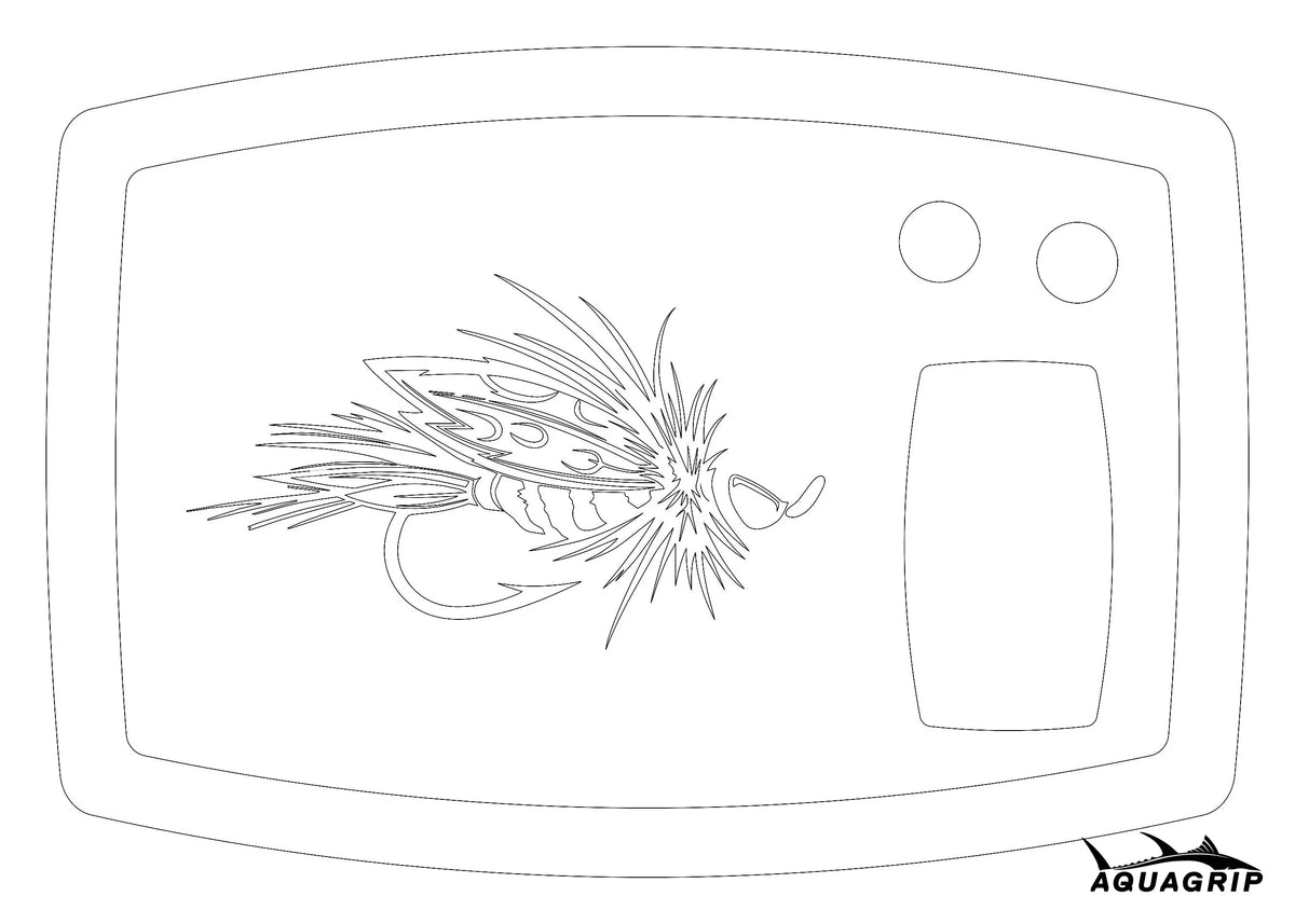 AquaGrip fishing utility pad — EVA foam mat for rigging, reel work and tying, rubber backing