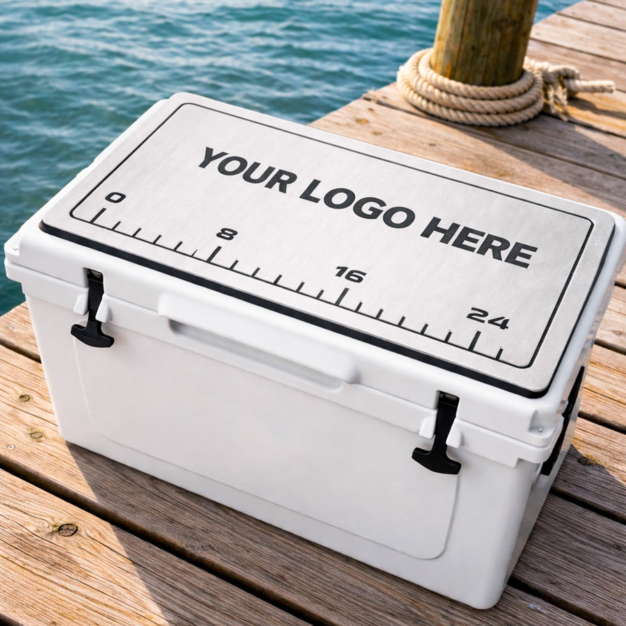 AquaGrip CT custom PE/EVA foam blend cooler top pad — your logo here — dock waterfront