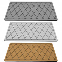 AquaGrip custom boat helm pad — diamond pattern routing on PE/EVA marine foam