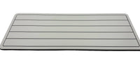 AquaGrip PE/EVA foam blend cooler pad - light gray teak lines flat lay