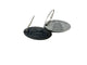 AquaGrip Keychain — oval PE/EVA foam blend fob with engraved tuna logo on a stainless steel cable, front and back shown