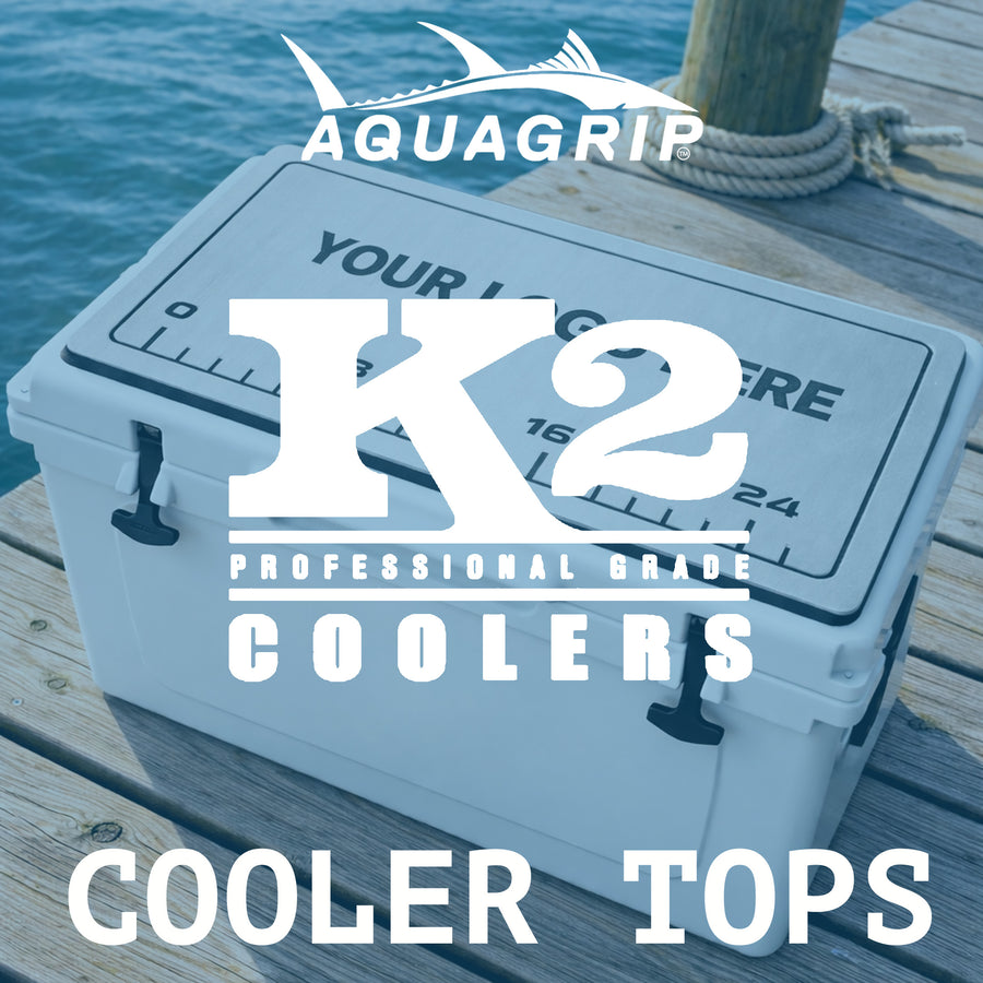 AquaGrip custom PE/EVA foam cooler top pads for K2 Summit coolers