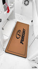 AquaGrip custom boat helm pad — made-to-order PE/EVA marine foam, custom-cut to your helm