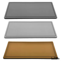 AquaGrip custom boat helm pad — perimeter-line routing design on PE/EVA marine foam