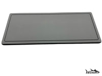 AquaGrip boat helm pad - medium gray flat lay top view