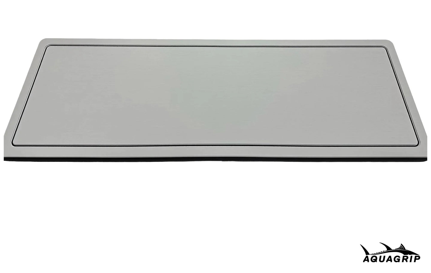AquaGrip boat helm pad - light gray flat lay top view