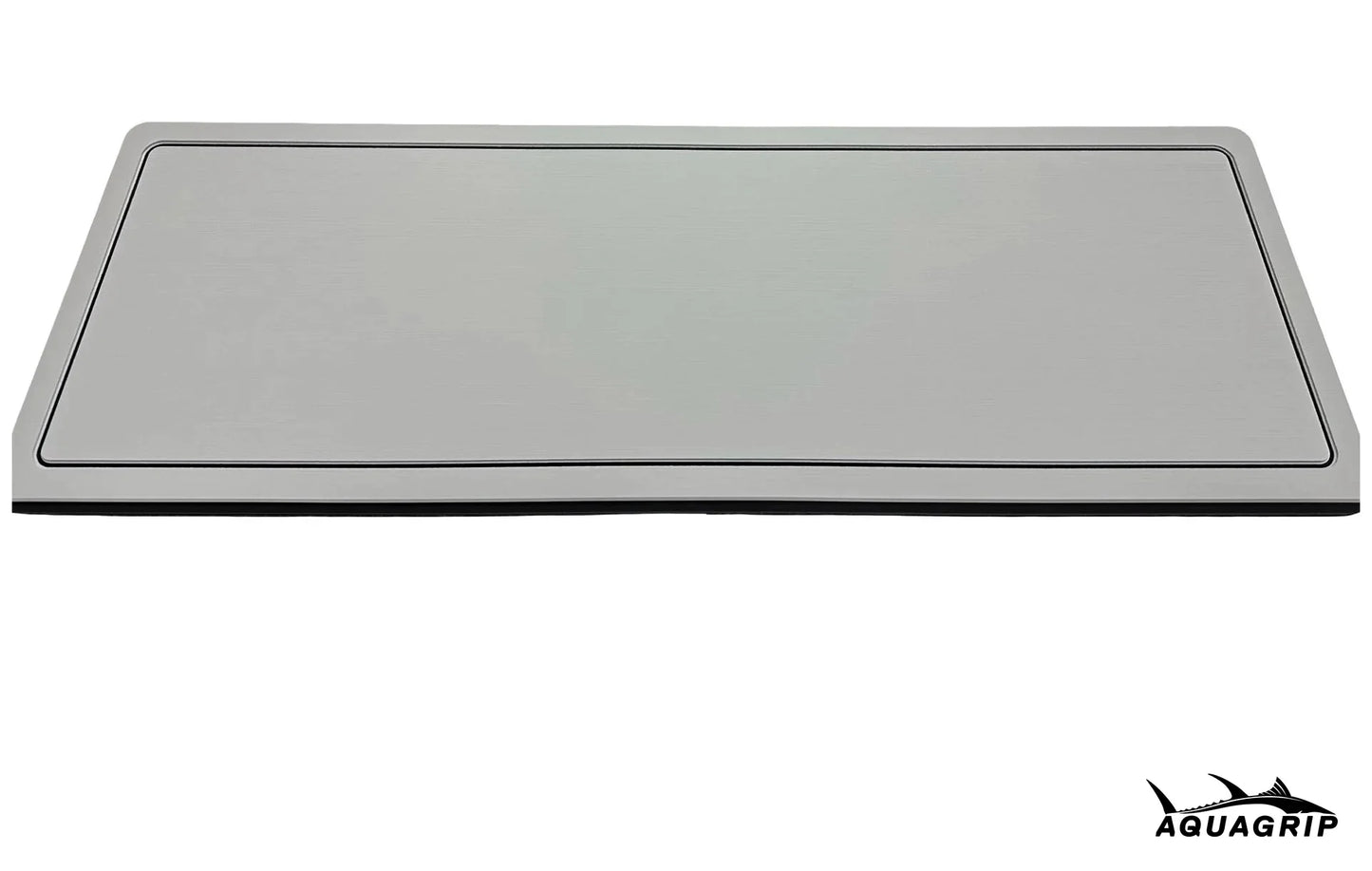 AquaGrip boat helm pad - light gray flat lay top view