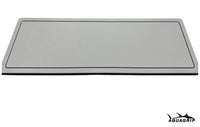 AquaGrip boat helm pad - light gray flat lay top view