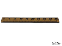 AquaGrip fish ruler - teak over black color option