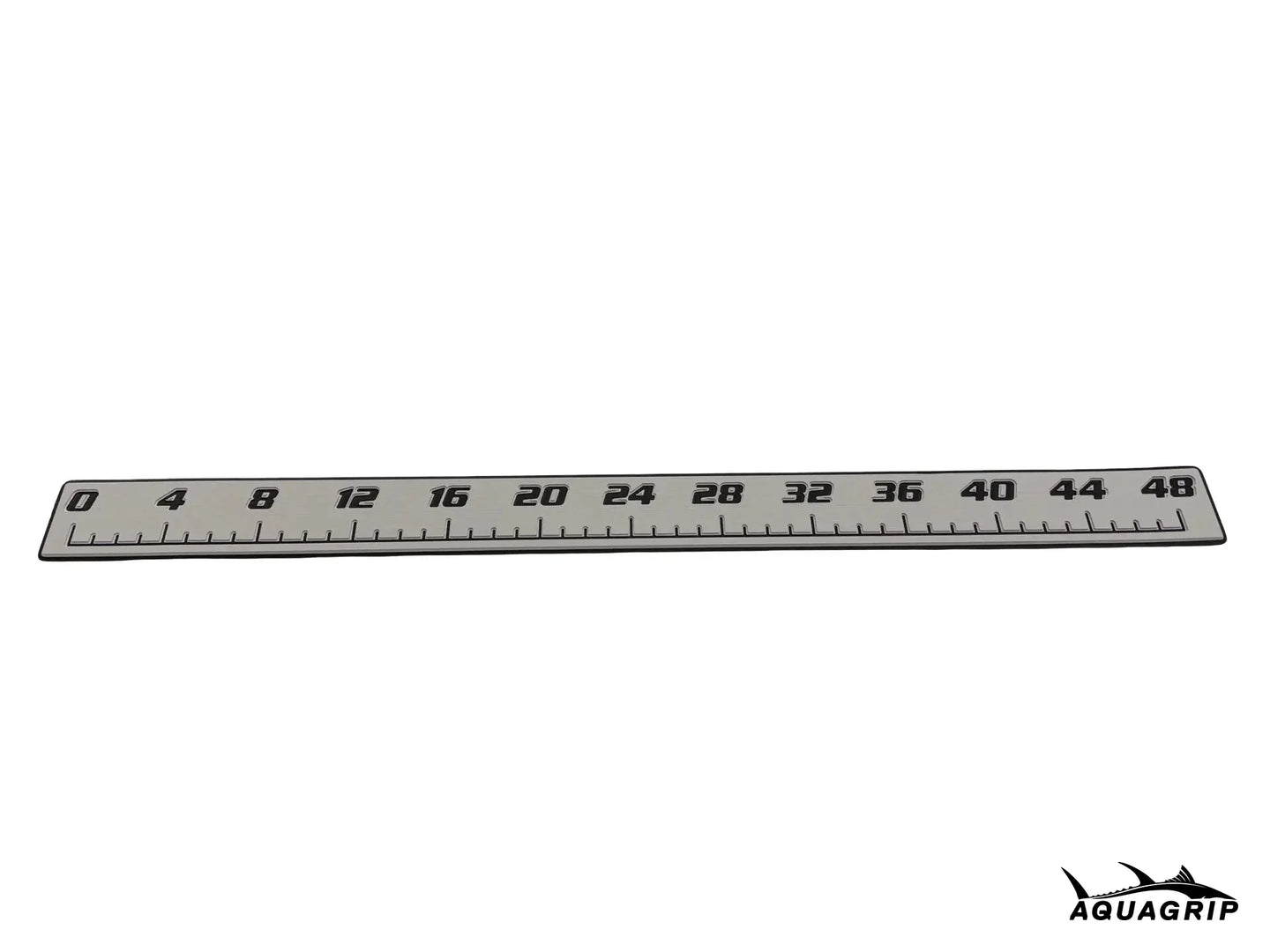 AquaGrip fish ruler - light gray angled view with measurement markings