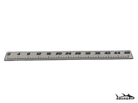 AquaGrip fish ruler - light gray angled view with measurement markings