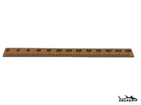 AquaGrip fish ruler - teak over black color option