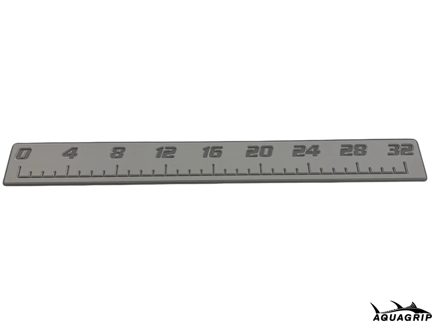 AquaGrip CT 32 inch EVA foam fish ruler — medium gray over charcoal — flat lay product shot