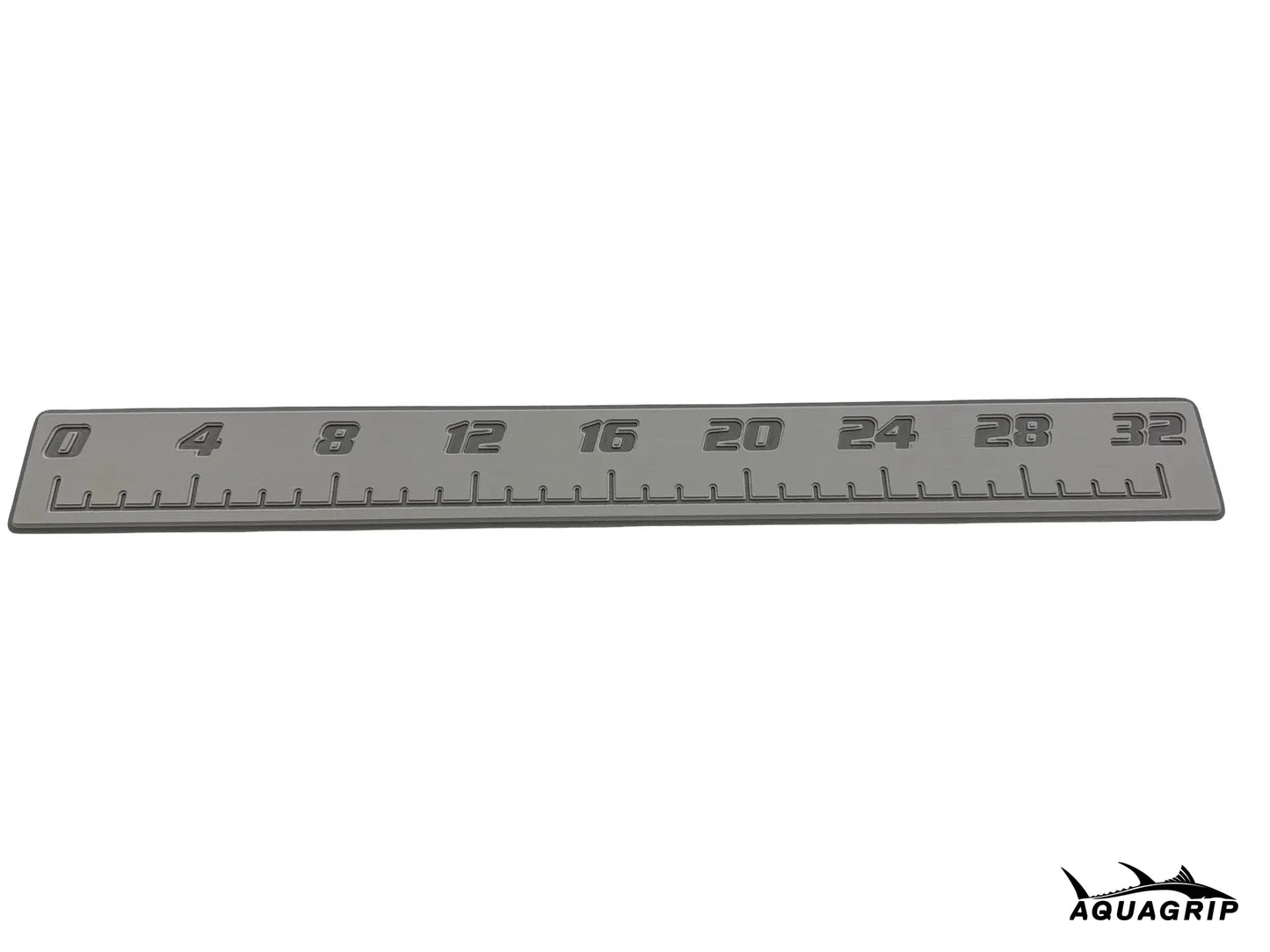 AquaGrip CT 32 inch EVA foam fish ruler — medium gray over charcoal — flat lay product shot