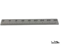 AquaGrip CT 32 inch EVA foam fish ruler — medium gray over charcoal — flat lay product shot