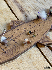 AquaGrip fly fishing hook pad — stain-resistant EVA foam fly holder, made in Connecticut