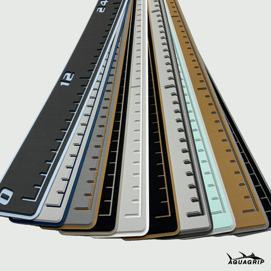 AquaGrip EVA foam fish rulers - multiple color options CNC cut marine foam measuring rulers