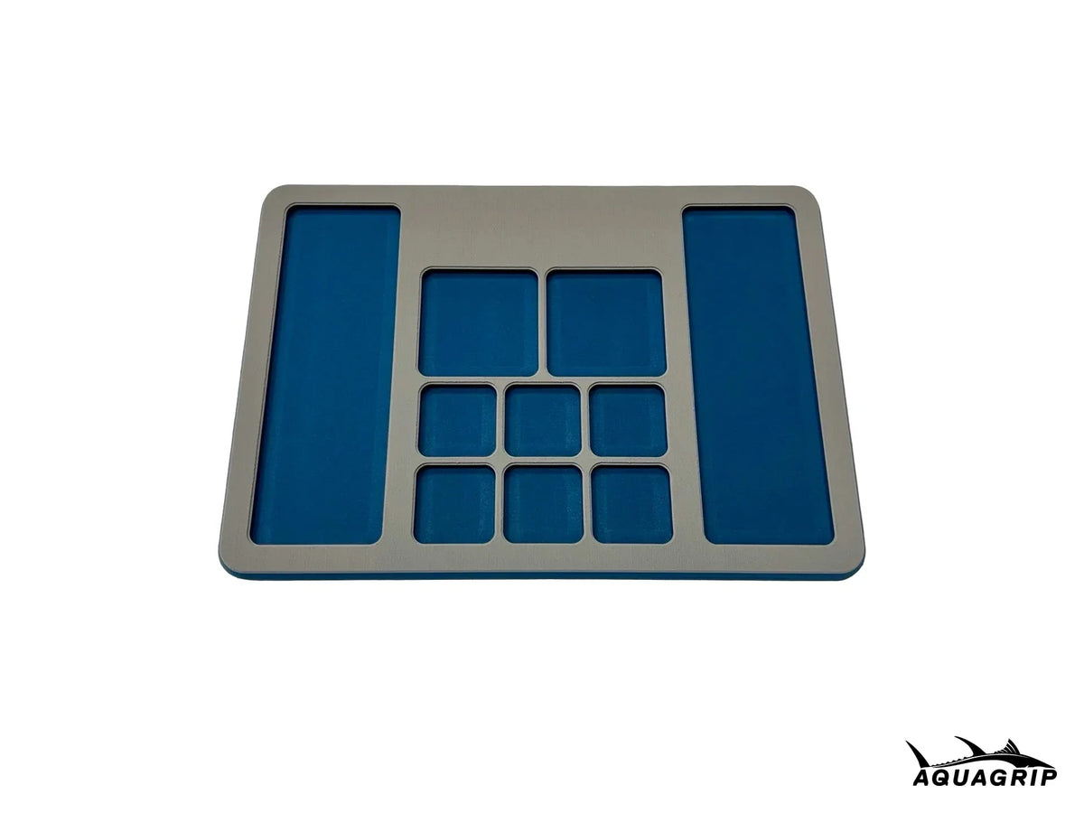 AquaGrip Ultimate Rigging Pad — EVA foam tool mat with pockets for pliers and rigging tools, rubber backing