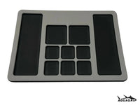 AquaGrip Ultimate Rigging Pad — marine EVA foam with tool pockets, rolls for travel and storage