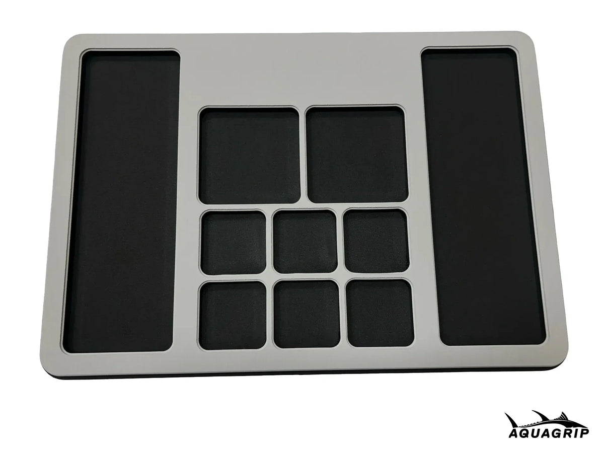 AquaGrip rigging pad — EVA foam fishing tool mat, holds pliers and rigging gear securely