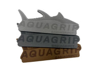 AquaGrip Hook Pad in medium gray, light gray, and teak PE/EVA foam blend with laser-engraved tuna logo