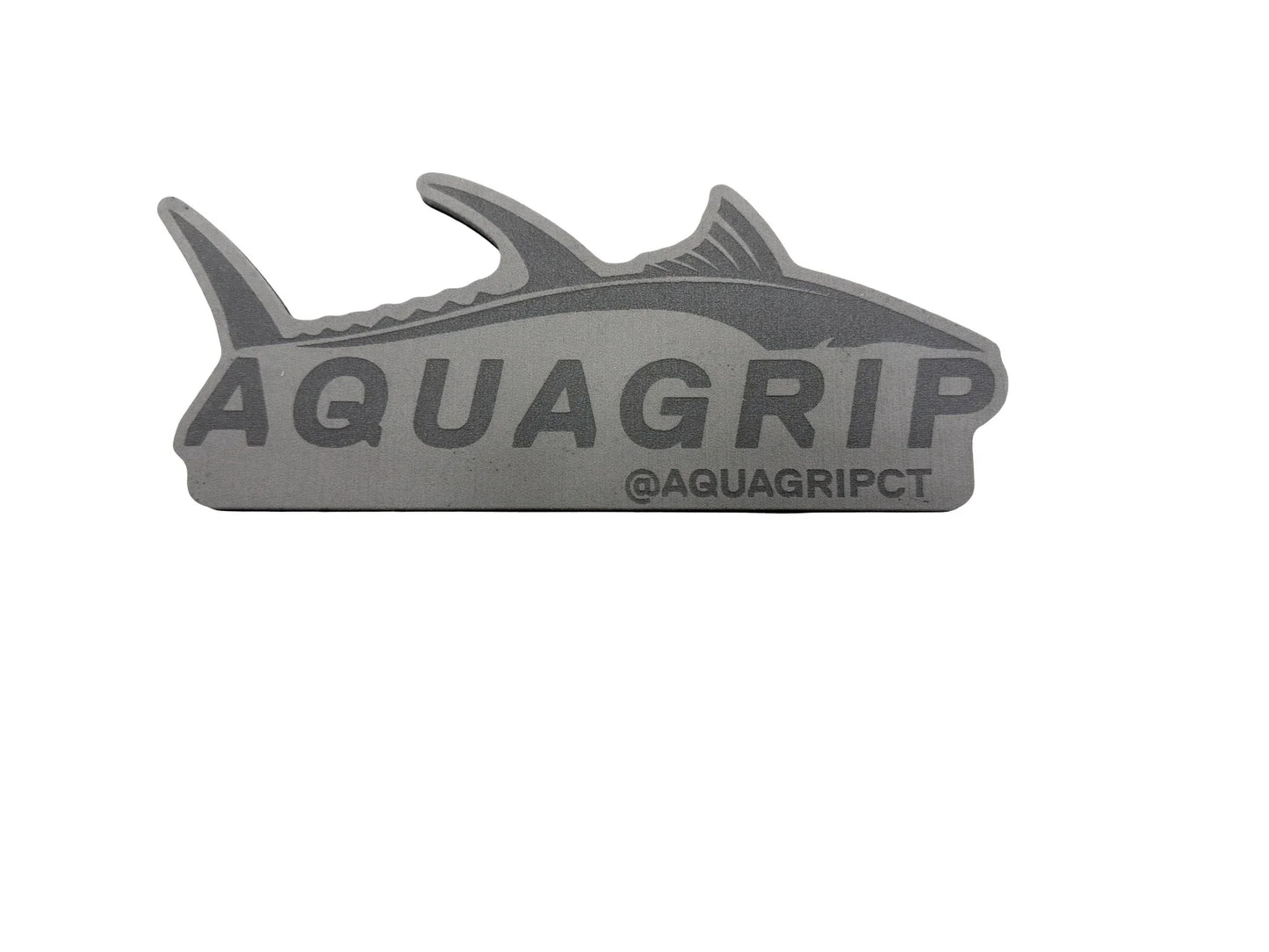 AquaGrip Hook Pad in medium gray PE/EVA foam blend with engraved tuna logo