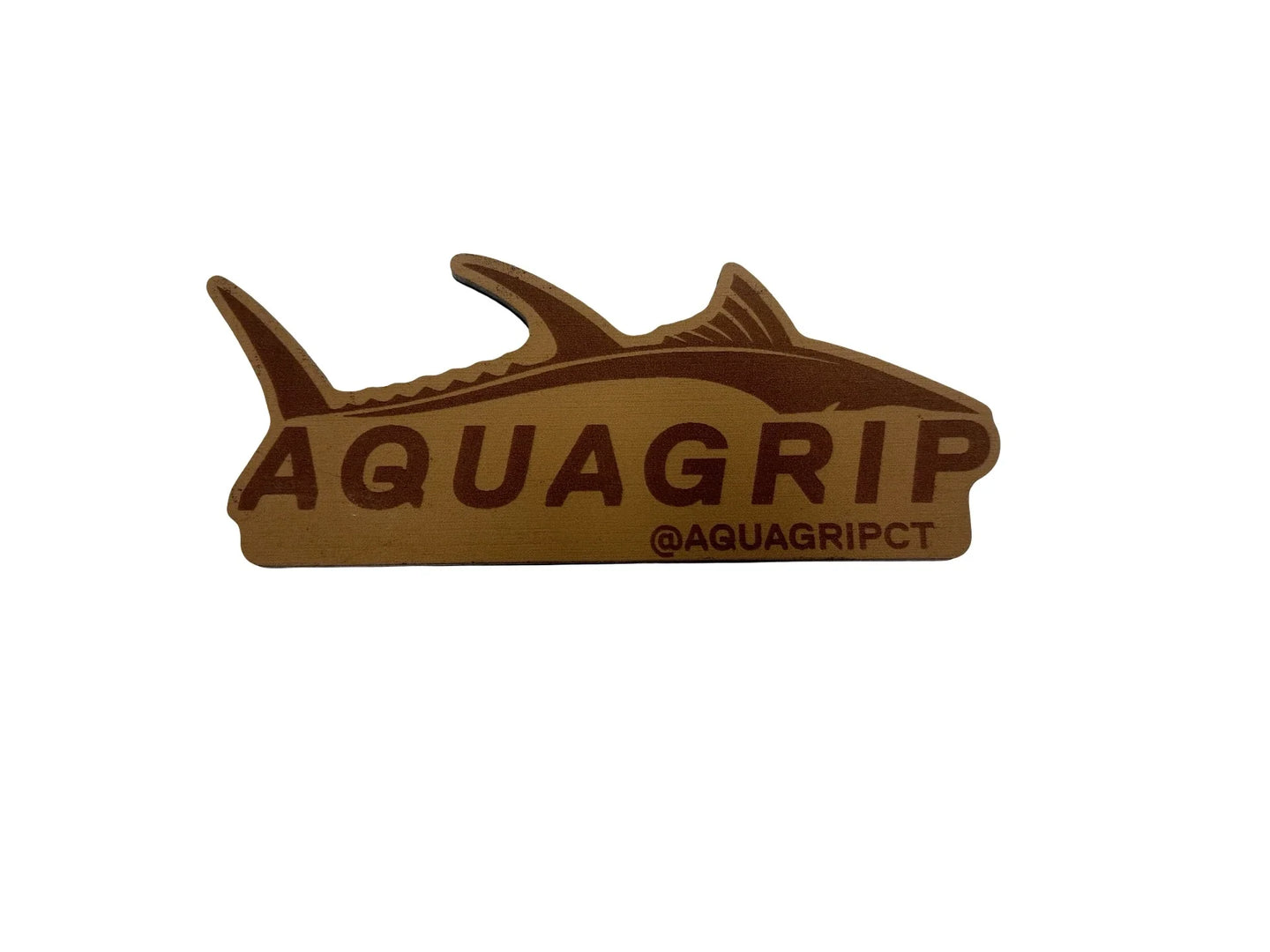 AquaGrip Hook Pad in teak PE/EVA foam blend with engraved tuna logo