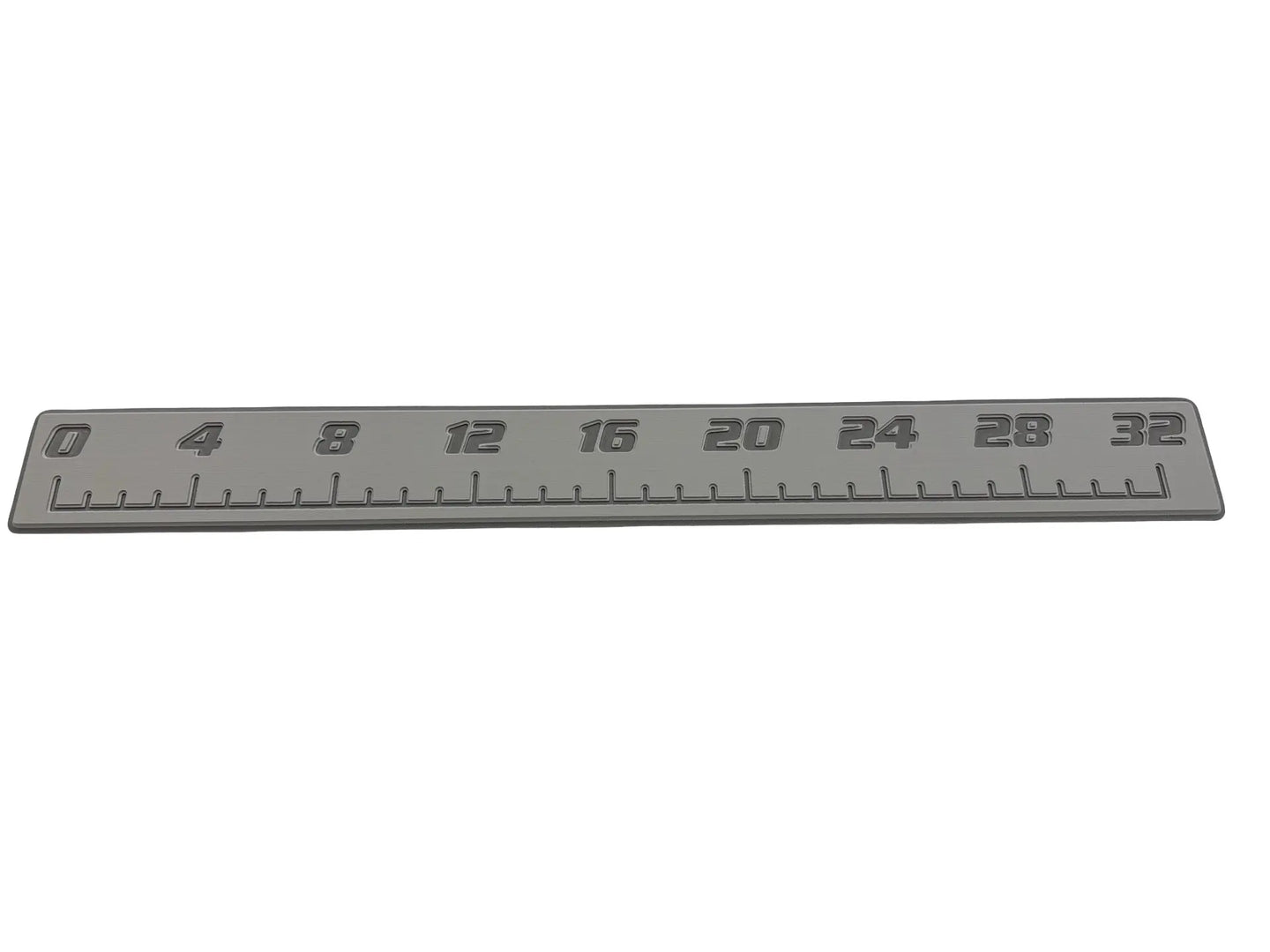 AquaGrip CT 32 inch EVA foam fish ruler — medium gray over charcoal — flat lay product shot