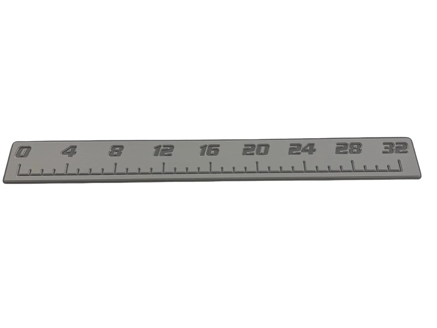 AquaGrip CT 32 inch EVA foam fish ruler — medium gray over charcoal — flat lay product shot