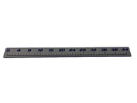 AquaGrip CT 44 inch EVA foam fish ruler — medium gray over navy — flat lay product shot
