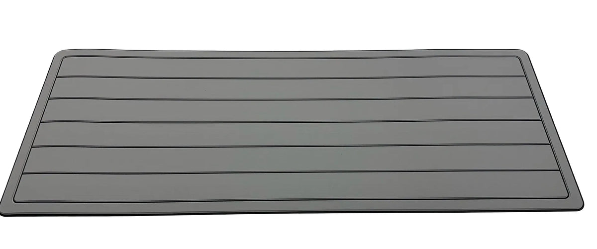 AquaGrip PE/EVA foam blend cooler pad - teak over black teak lines side view