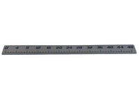 AquaGrip CT 48 inch EVA foam fish ruler — medium gray over navy — flat lay product shot