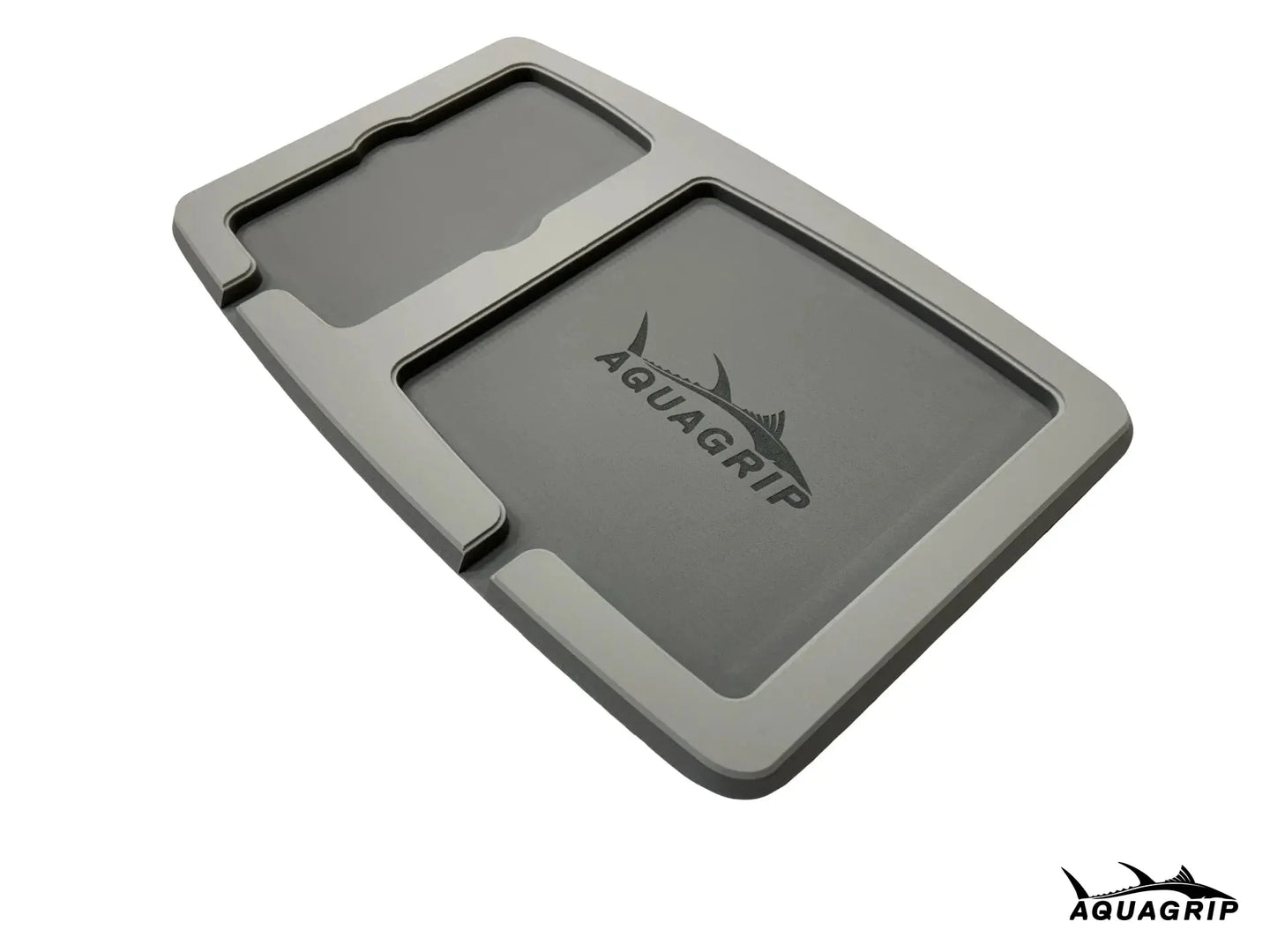 AquaGrip boat console dash pad — custom two-tone PE/EVA marine foam, 3M adhesive backing, integrated drain channel