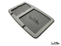 AquaGrip boat console dash pad — custom two-tone PE/EVA marine foam, 3M adhesive backing, integrated drain channel