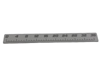 AquaGrip CT 36 inch EVA foam fish ruler — light gray over medium gray — flat lay product shot