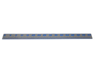 AquaGrip CT 60 inch EVA foam fish ruler — dark gray over royal blue — flat lay product shot